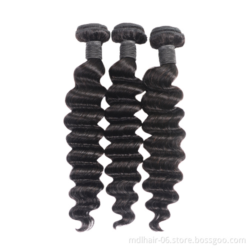 10A Hot Selling Women Extension Human Hair Loose Wave Virgin Hair Wholesale Human Hair Extension Bundles With Closure